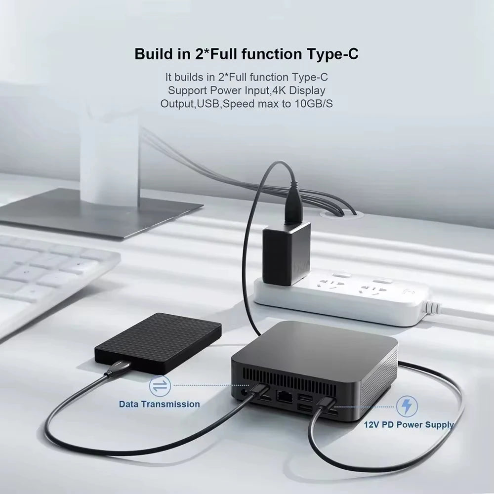 Mini PC Computer Intel Core i9 8950HK Windows 11 Small Pocket Computer