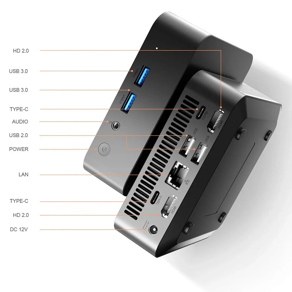 Mini PC Computer Intel Core i9 8950HK Windows 11 Small Pocket Computer