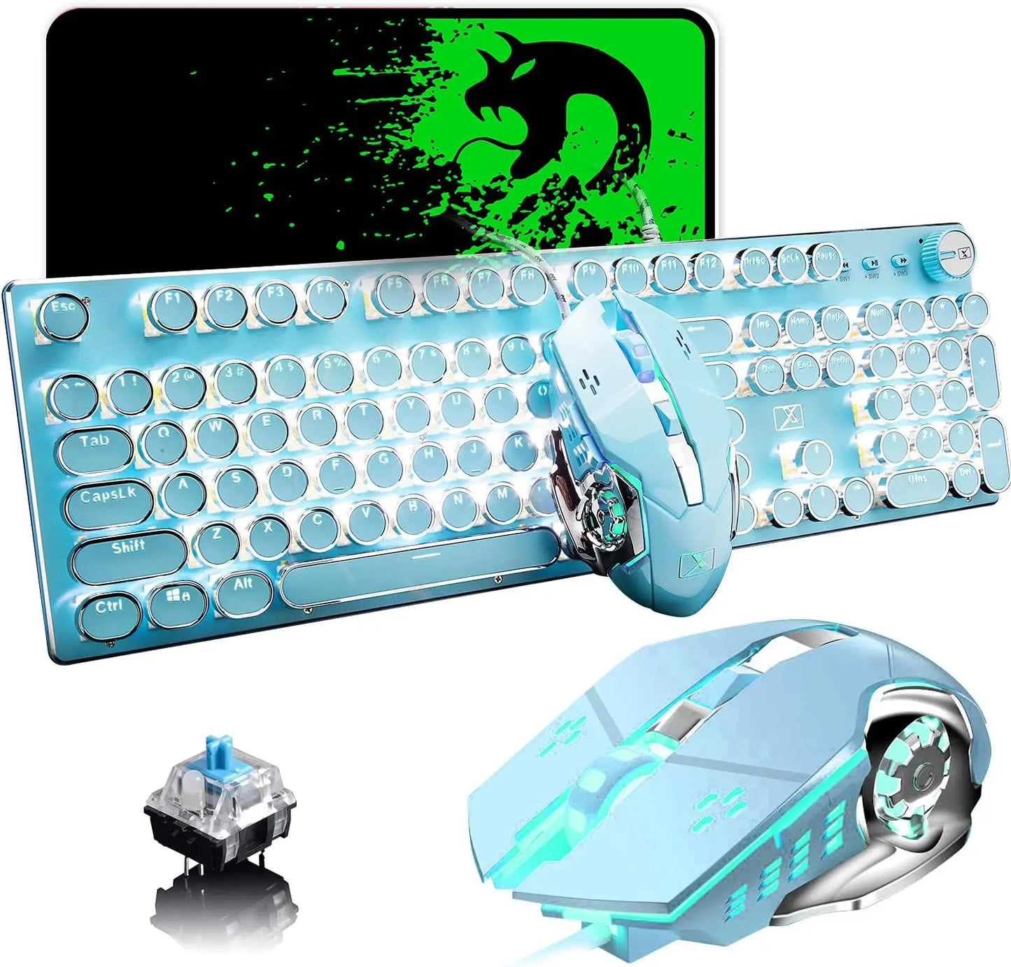 Gaming Keyboard and Mouse,Retro