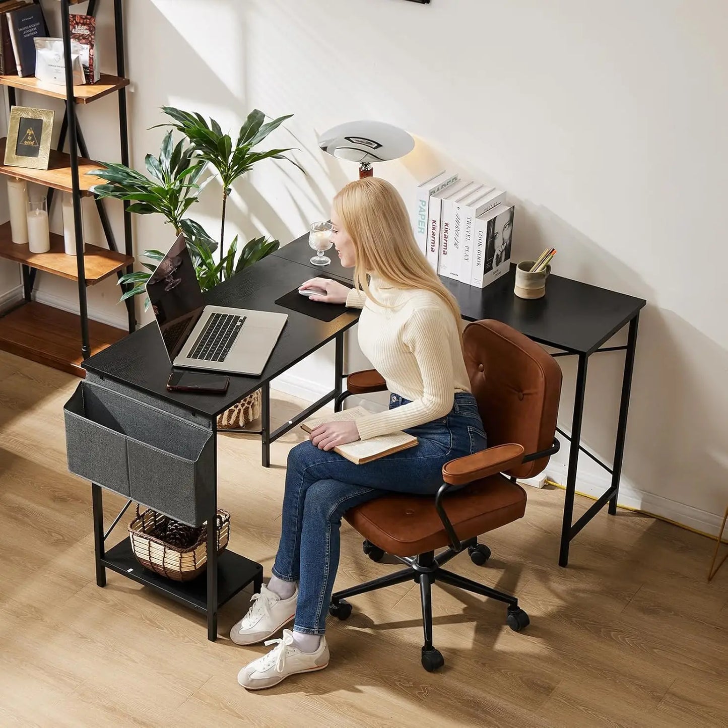 L Shaped Desk. 50-Inch Computer Desk. Corner Gaming Desk.