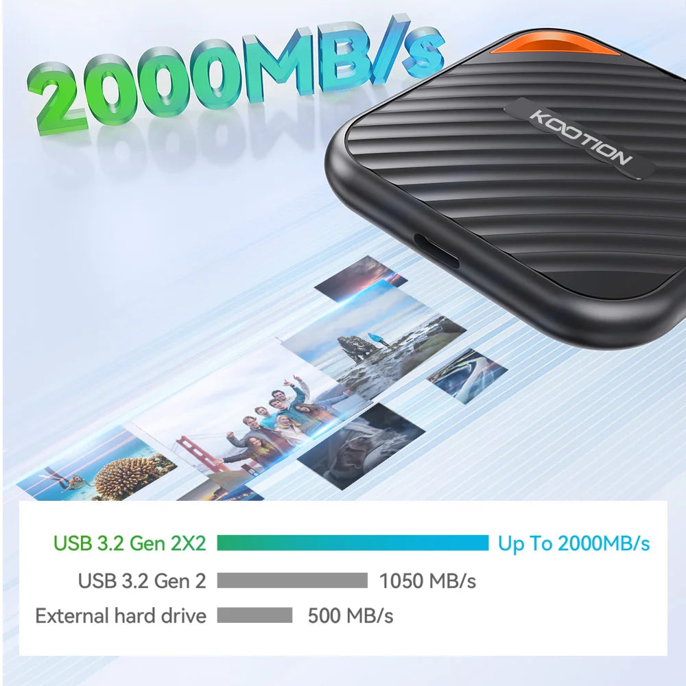 KOOTION X6Max Portable SSD 1TB 512GB