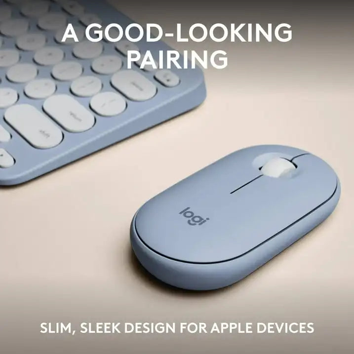 Logitech Pebble 2 Combo for Mac Slim Bluetooth Keyboard and Mouse,