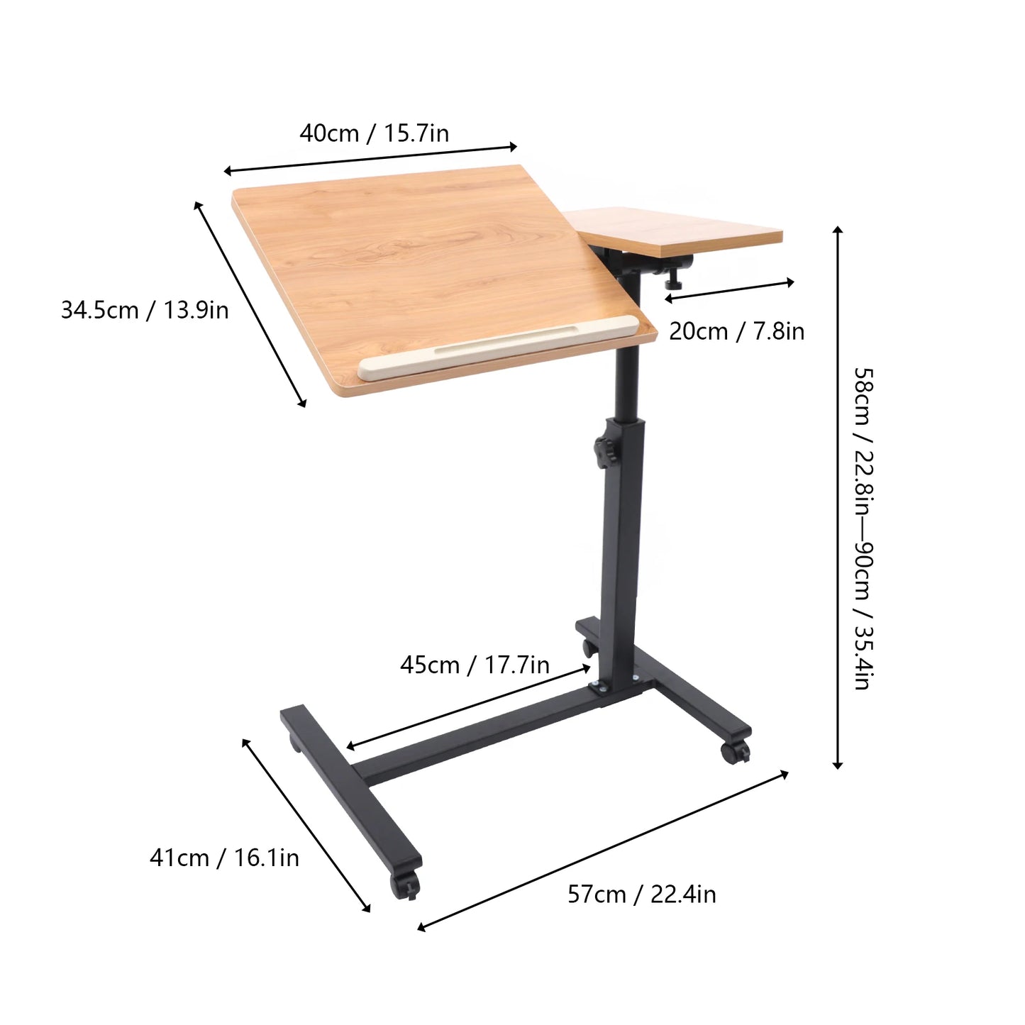 Adjustable Laptop Desk 360° Rotating Tabletop Mobile Stand