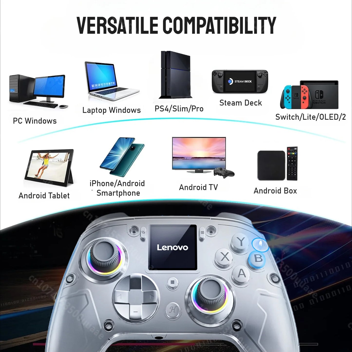 Lenovo X01 1.44inch Smart Screen Wireless Controller
