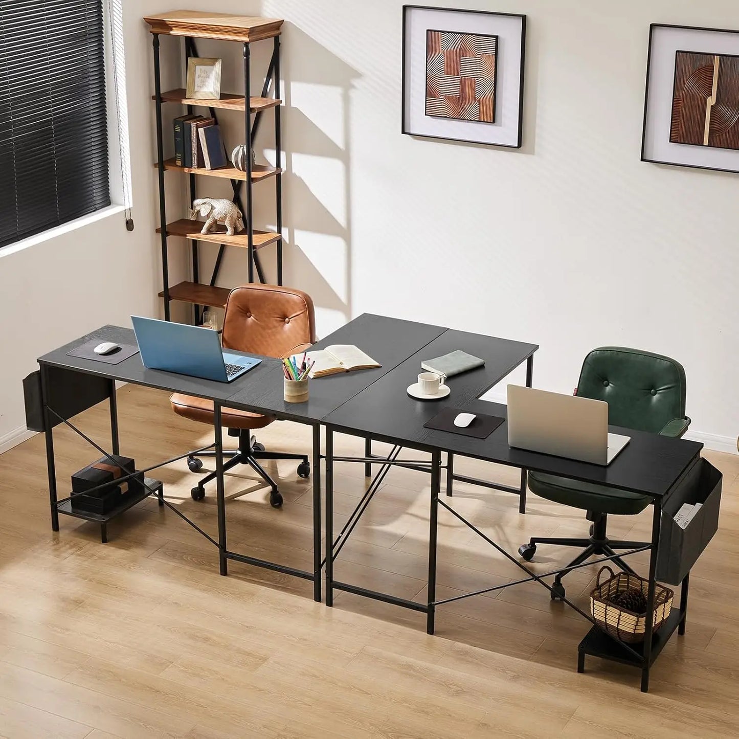 L Shaped Desk. 50-Inch Computer Desk. Corner Gaming Desk.