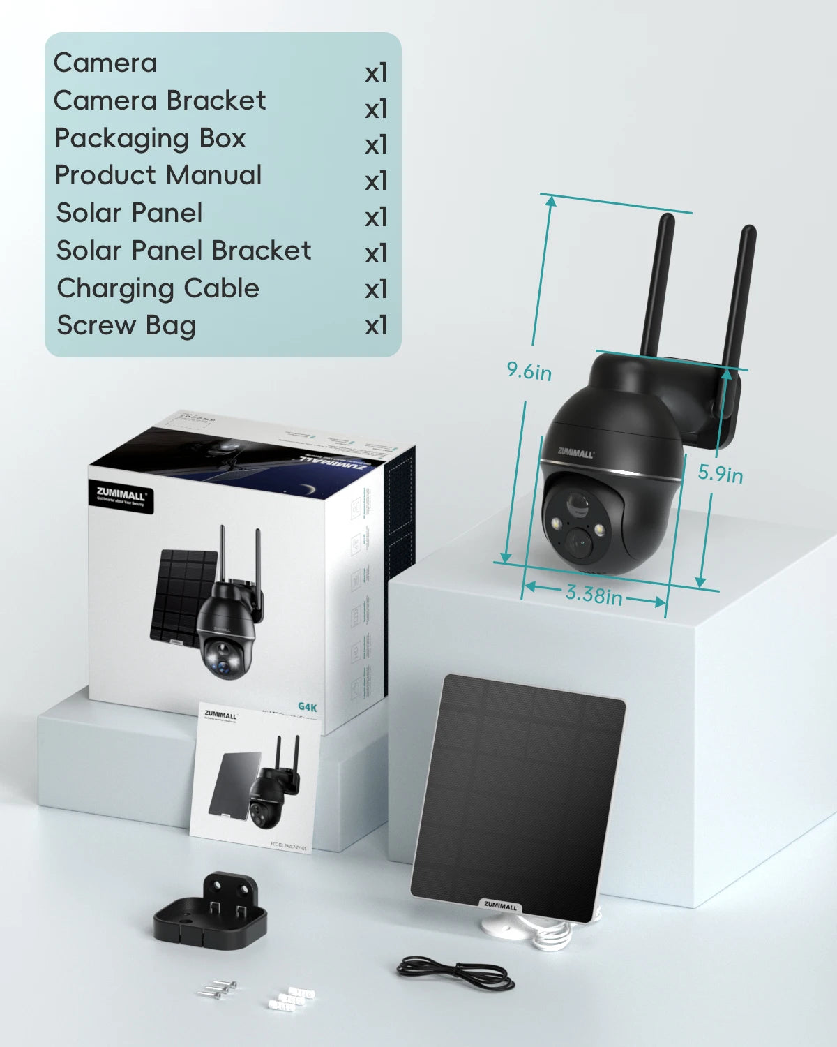 4G LTE Cellular Solar Security Camera Outdoor, No WiFi,Solar Powered