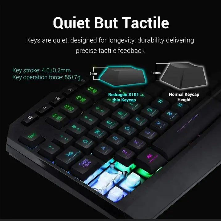 Keyboard and Mouse Set Combo, USB Wired Backlit Keyboard, Design for Windows PC Laptop Desktop Notebook