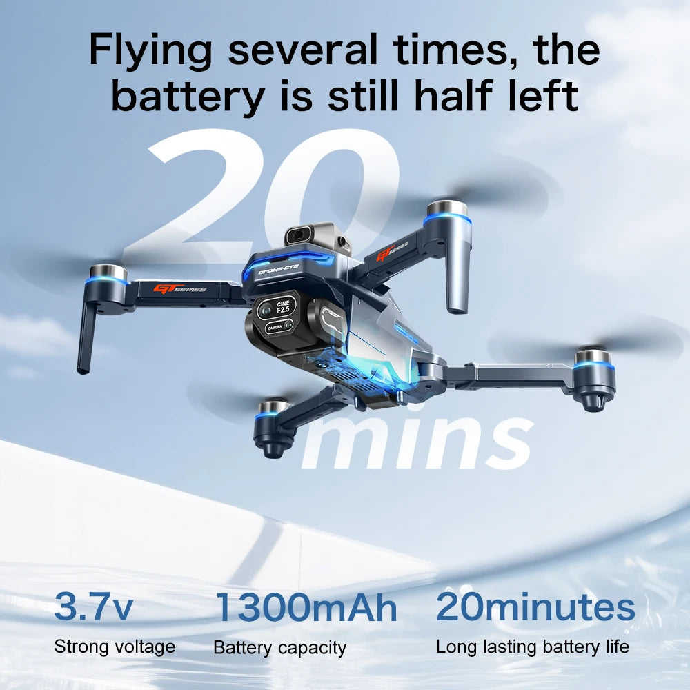 Drone GPS 8K Professional HD 360° Dual Cameras 5G WIFI Obstacle Avoidance Foldable Quadcopter