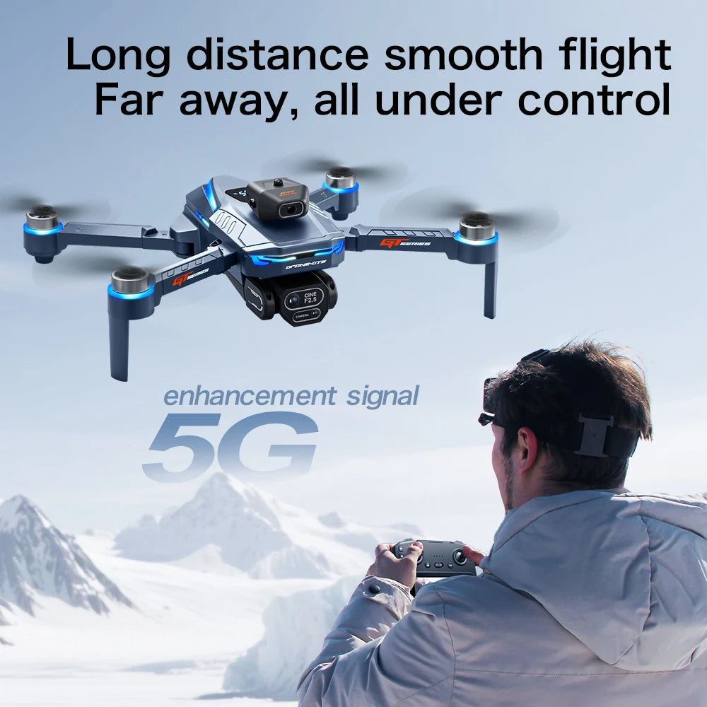 Drone GPS 8K Professional HD 360° Dual Cameras 5G WIFI Obstacle Avoidance Foldable Quadcopter