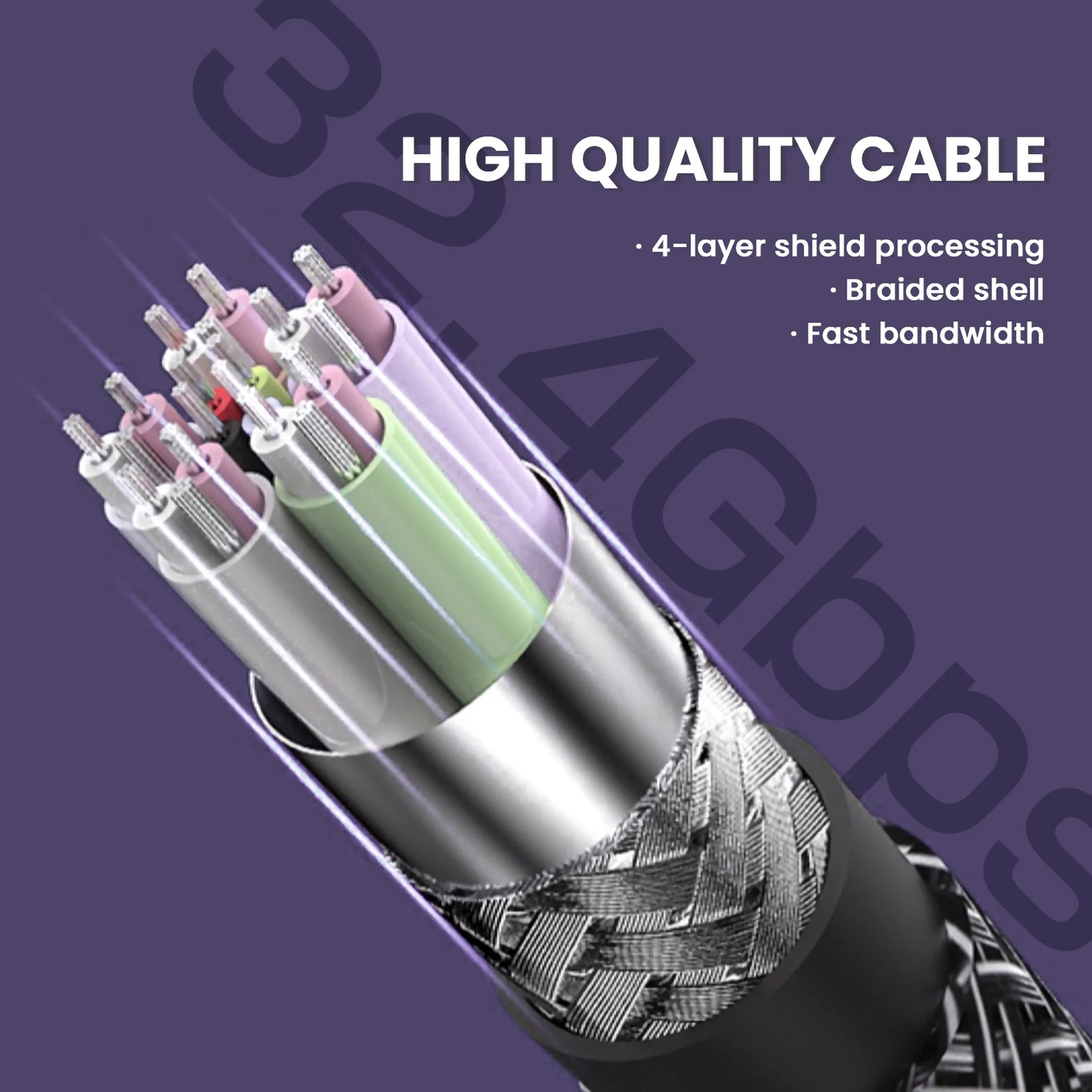 8K DP Cable DisplayPort Cable 1.4 High Speed Display Port Cord