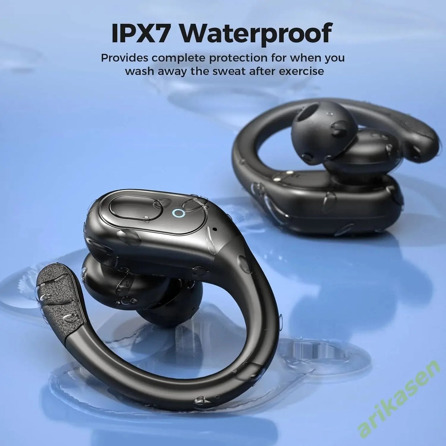 Bluetooth Headphones Wireless Earbuds 5.3 Sports Earbuds 75H Playtime IPX7 Waterproof