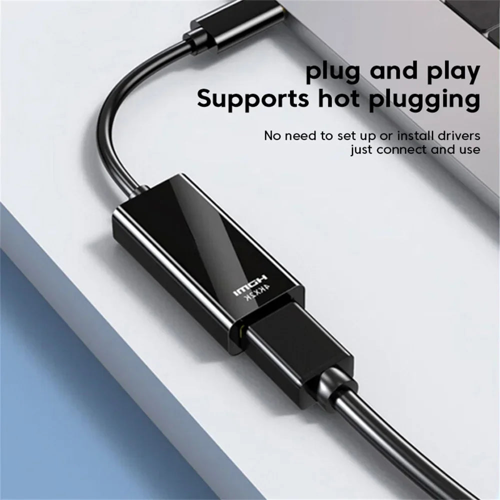 Type C to HDMI-compatible Cable USB C to HDMI Converter