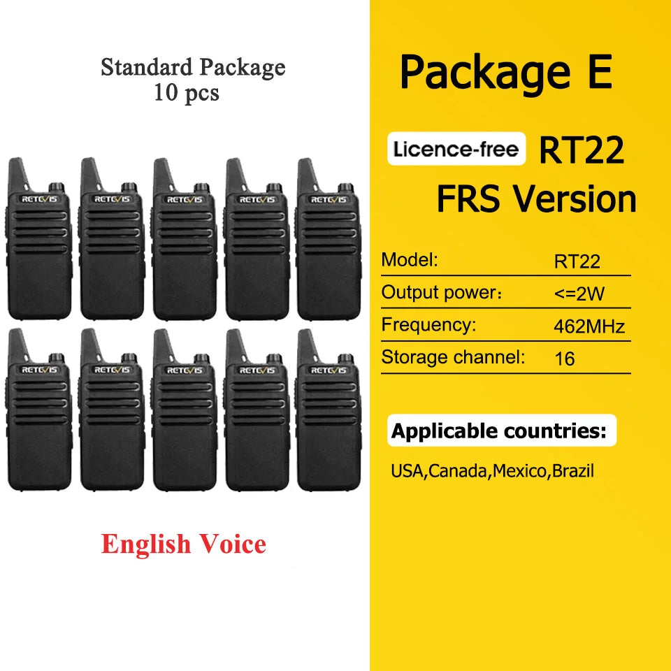 10 Pcs Wholesale Mini Walkie Talkie