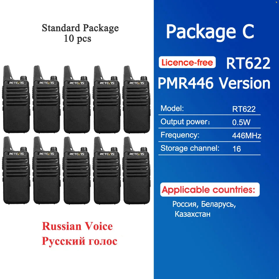 10 Pcs Wholesale Mini Walkie Talkie