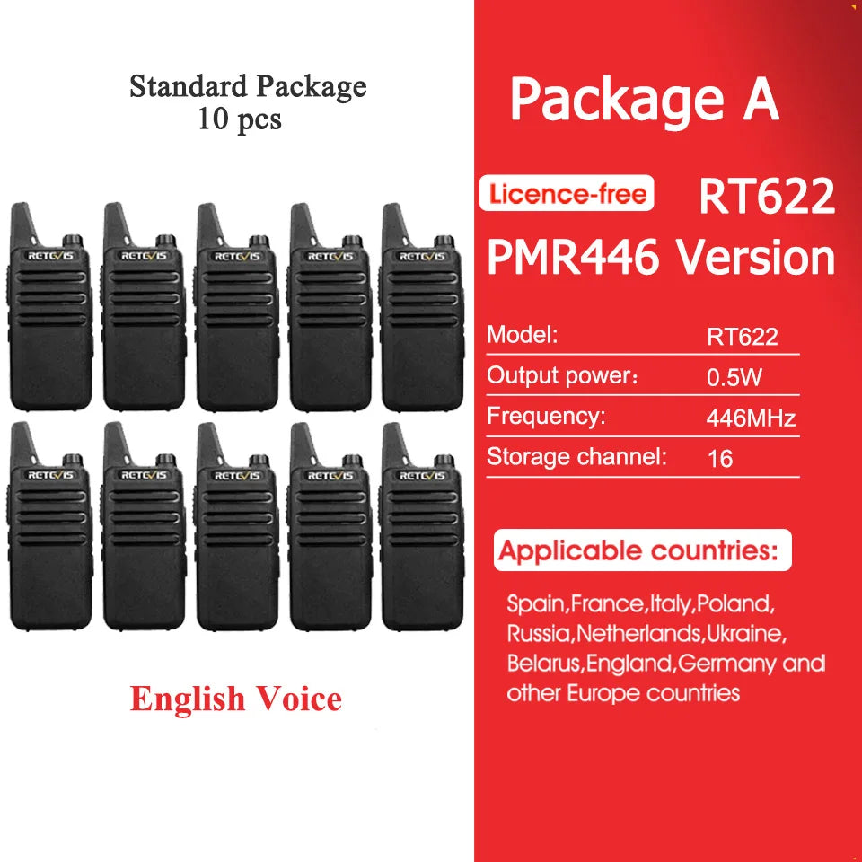 10 Pcs Wholesale Mini Walkie Talkie