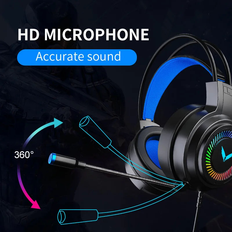 G58 G60 Gaming Headset 7.1 Stereo SVirtual Surround Bass Earphone