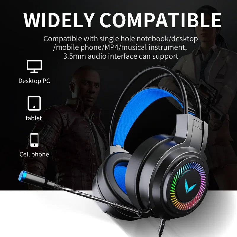 G58 G60 Gaming Headset 7.1 Stereo SVirtual Surround Bass Earphone