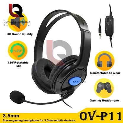 Headphones 3.5mm Wired Gaming Headset Earphones