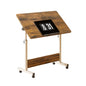Small Standing Table Adjustable Height Mobile Stand Up Desk With Wheels