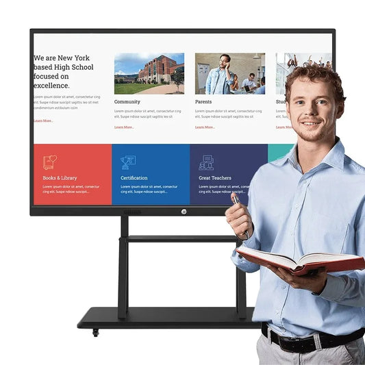 Pen Finger Touch Interactive Flat Panel 4k Lcd Digital Interactive Smart Boards