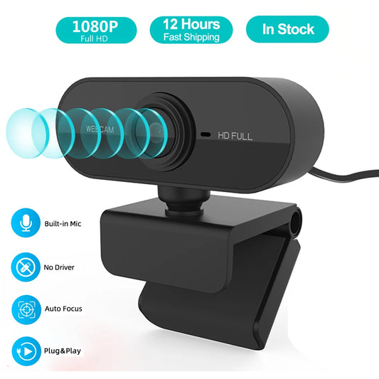 Webcam 1080P Full HD Web Camera With Microphone