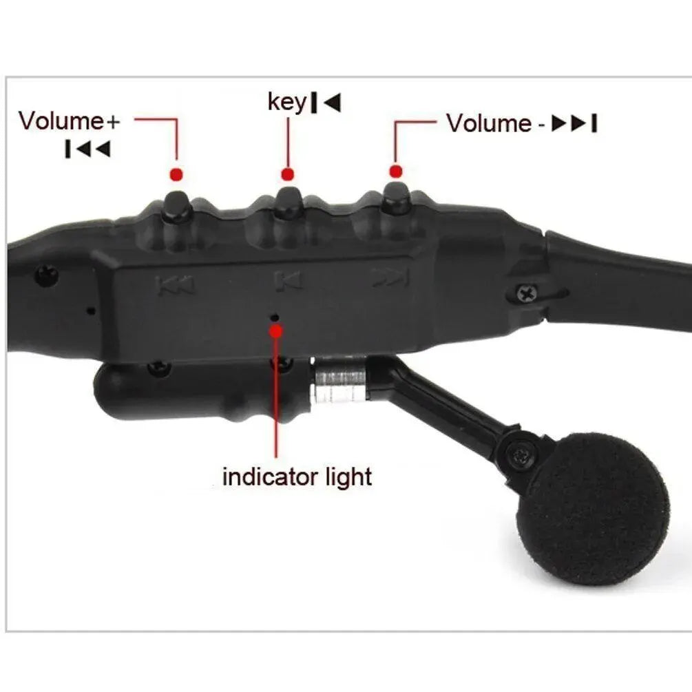 Stereo Earphones Wireless Headset with Mic