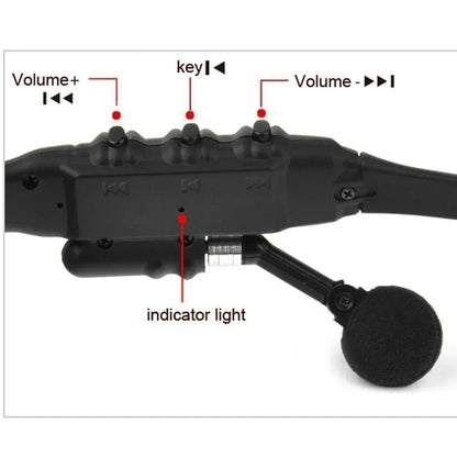 Stereo Earphones Wireless Headset with Mic