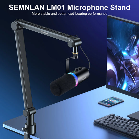 SEMNLAN Microphone Boom Arm Stand