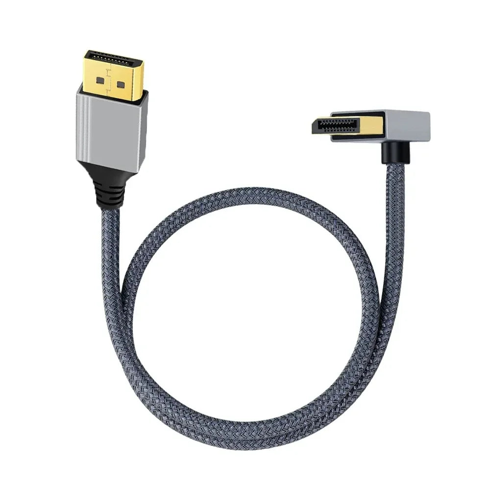 4K 90 Degree DP Cable Video Cord