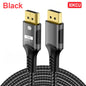 XIKCU 16K DP 2.1 8K@120Hz 4K@240Hz 80Gbps HDR Video Audio Displayport Cable Display Port for Laptop TV Projector Gaming Monitor