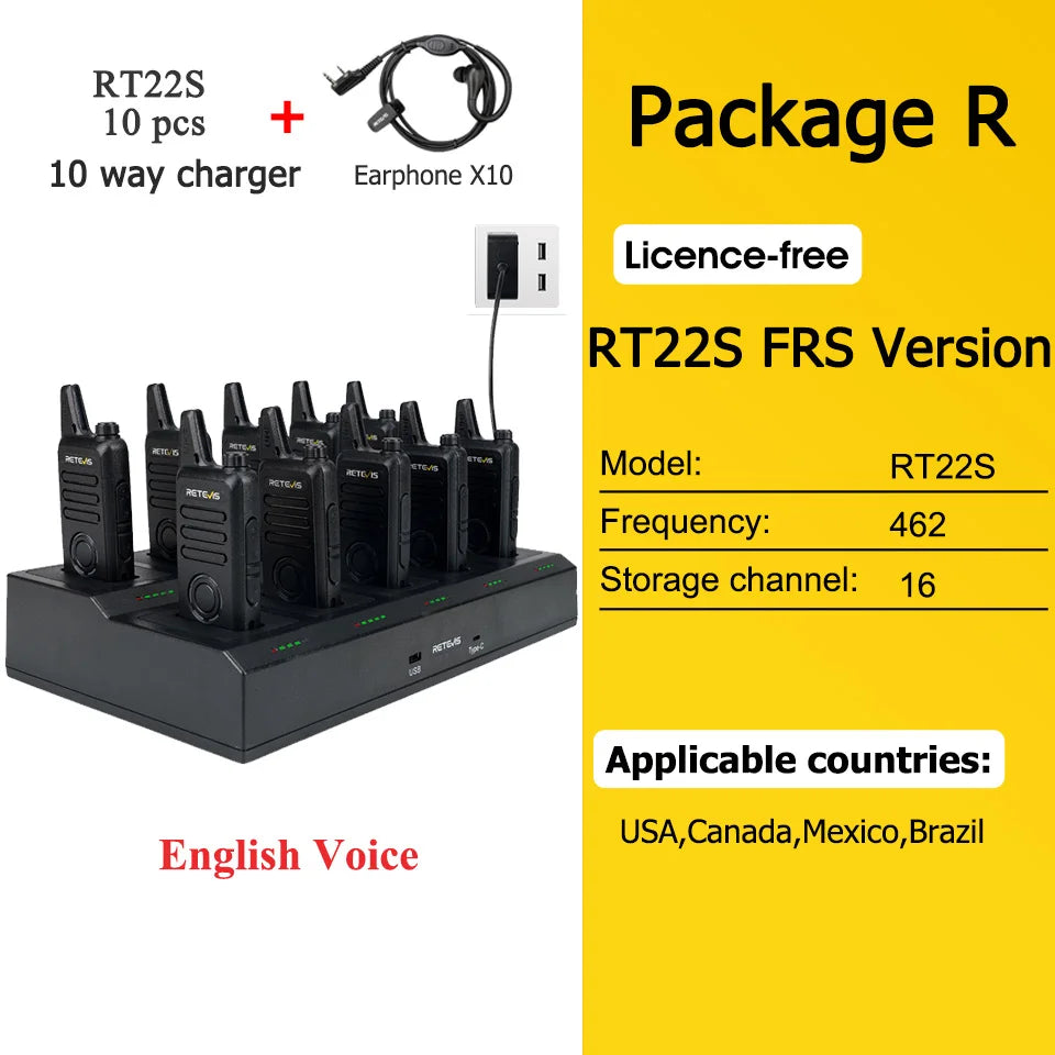 10 Pcs Wholesale Mini Walkie Talkie