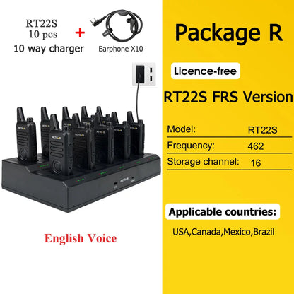 10 Pcs Wholesale Mini Walkie Talkie