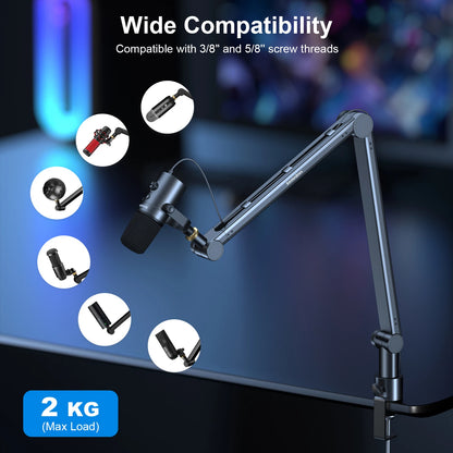 SEMNLAN Microphone Boom Arm Stand