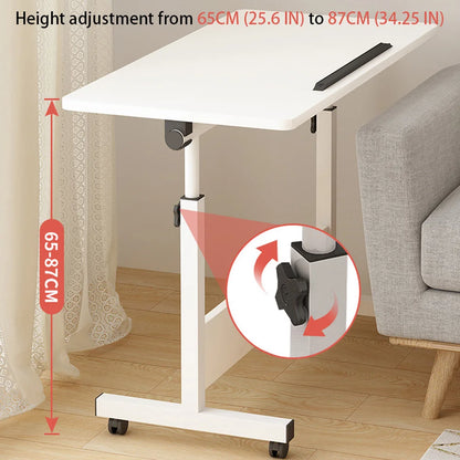 Small Standing Table Adjustable Height Mobile Stand Up Desk With Wheels