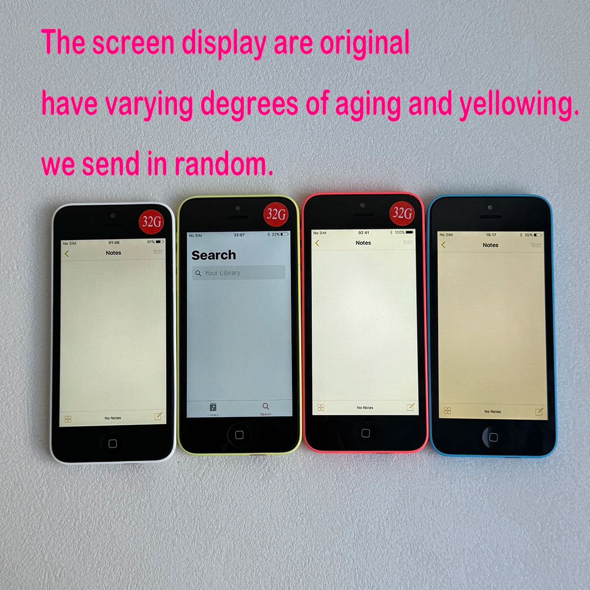 iPhone 5C 3G Mobile Phone 4.0 Display Screen Dual Core CellPhone Unlocked Old Phone