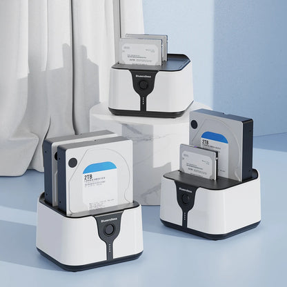 USB 3.0 To SATA Dual-Bay External Hard Drive Docking Station