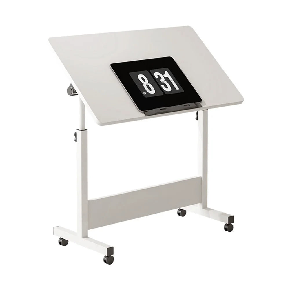 Small Standing Table Adjustable Height Mobile Stand Up Desk With Wheels