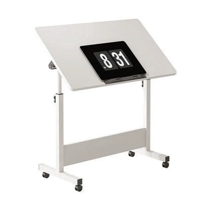 Small Standing Table Adjustable Height Mobile Stand Up Desk With Wheels
