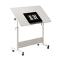 Small Standing Table Adjustable Height Mobile Stand Up Desk With Wheels