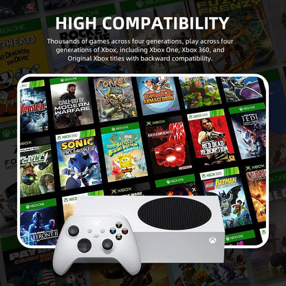 100% New Orginal Microsoft Xbox Series S 512G  Video nlocked Version Game Consoles