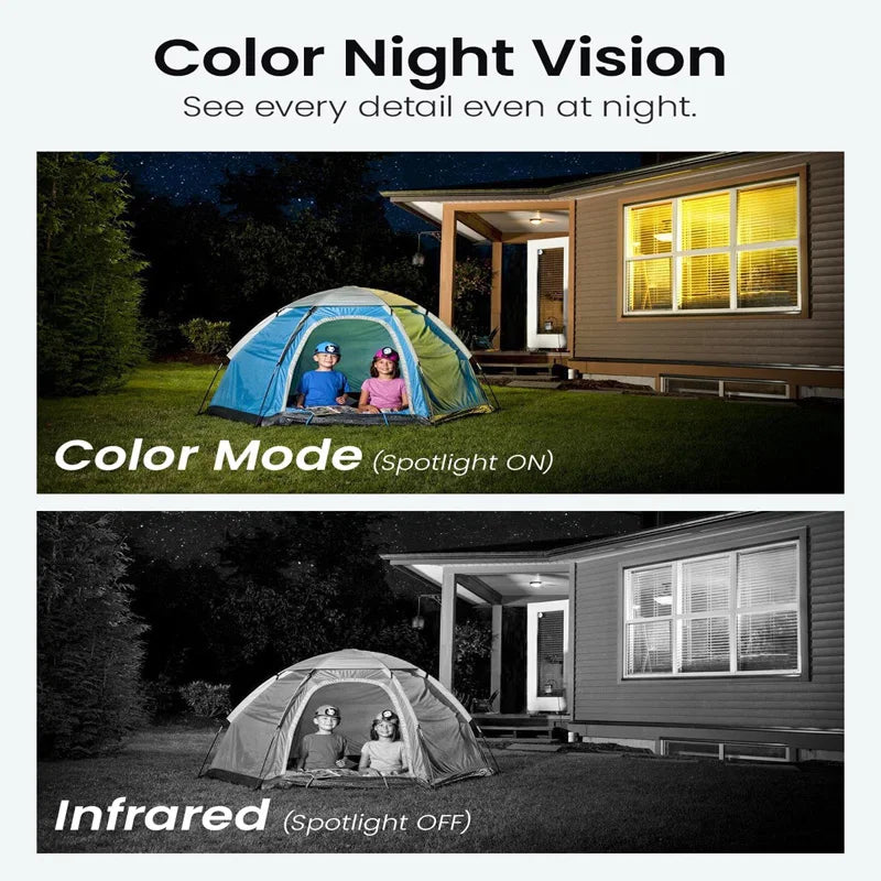 2/3/4pcs PTZ 3MP WiFi Camera Outdoor Wireless Security