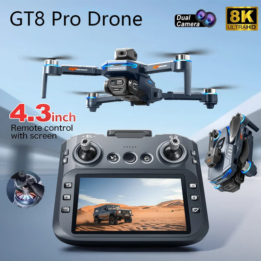 Drone GPS 8K Professional HD 360° Dual Cameras 5G WIFI Obstacle Avoidance Foldable Quadcopter