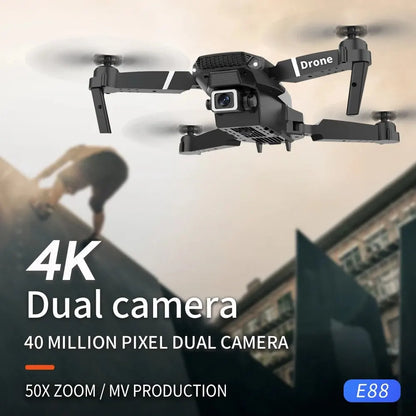 E88 Pro WIFI FPV Drone Wide Angle HD 4K 1080P Camera