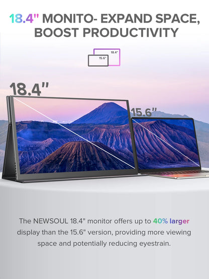 4K Portable Monitor 18.4 inch