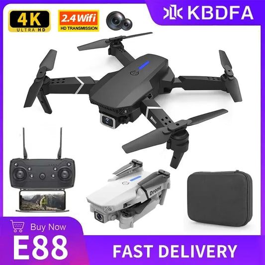 E88 Pro WIFI FPV Drone Wide Angle HD 4K 1080P Camera