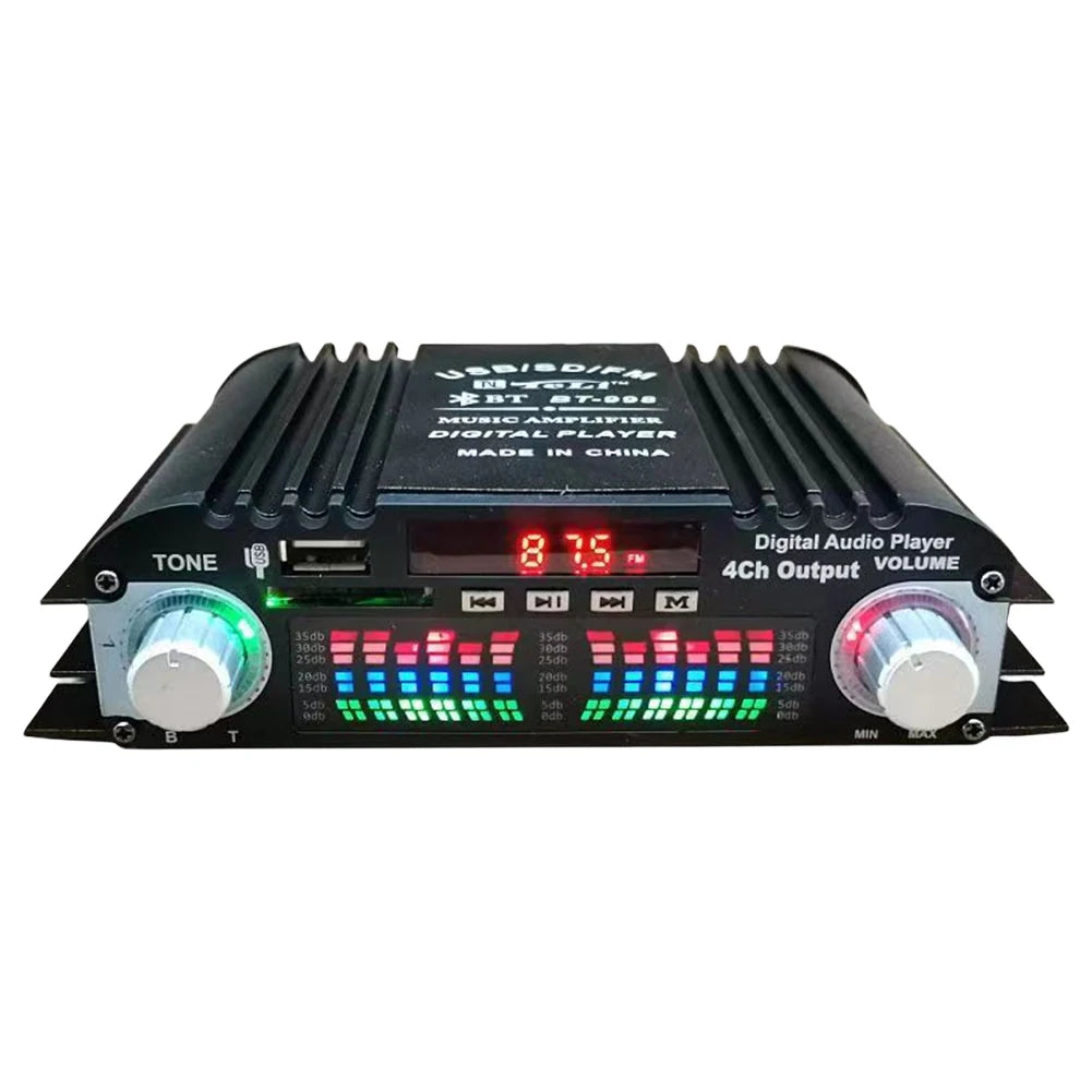 1600W Peak Power Digital 4 Channel Audio Amplifier