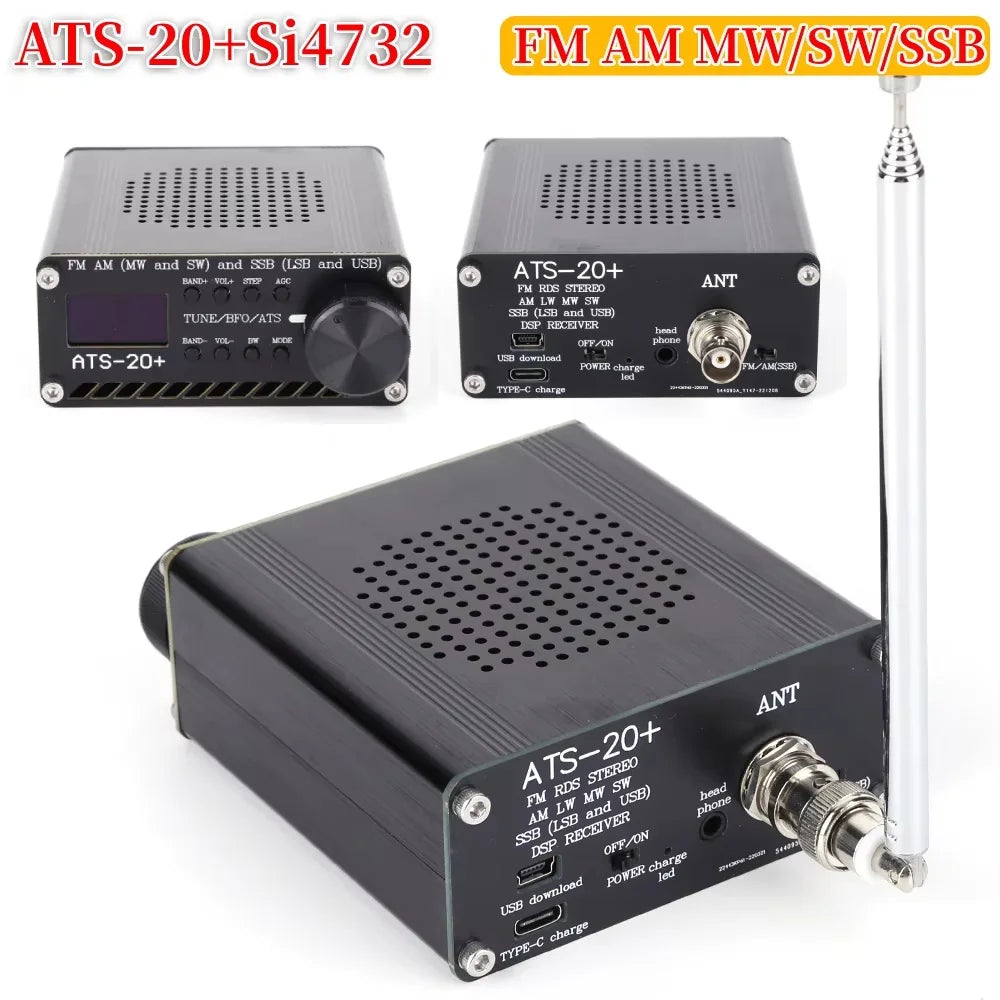 ATS-20+Si4732 Full Band Radio Receiver Built-in Battery Full Band Receiver Scanner