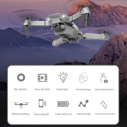 E88 Pro WIFI FPV Drone Wide Angle HD 4K 1080P Camera