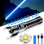 800 Meters Long Throw LED Flashlight COB Work Light USB Rechargeable Spotlights 1000000 Lumens