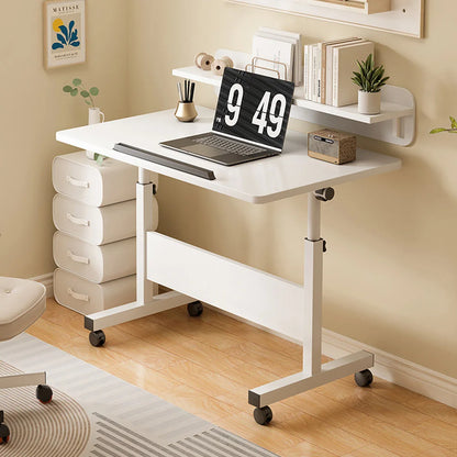 Small Standing Table Adjustable Height Mobile Stand Up Desk With Wheels
